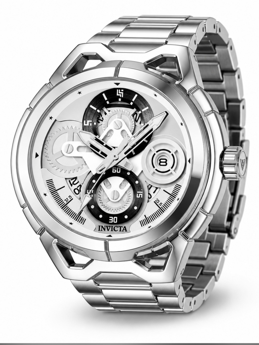 Invicta S1 Rally Men's Watch - 44mm, Silver (79010)